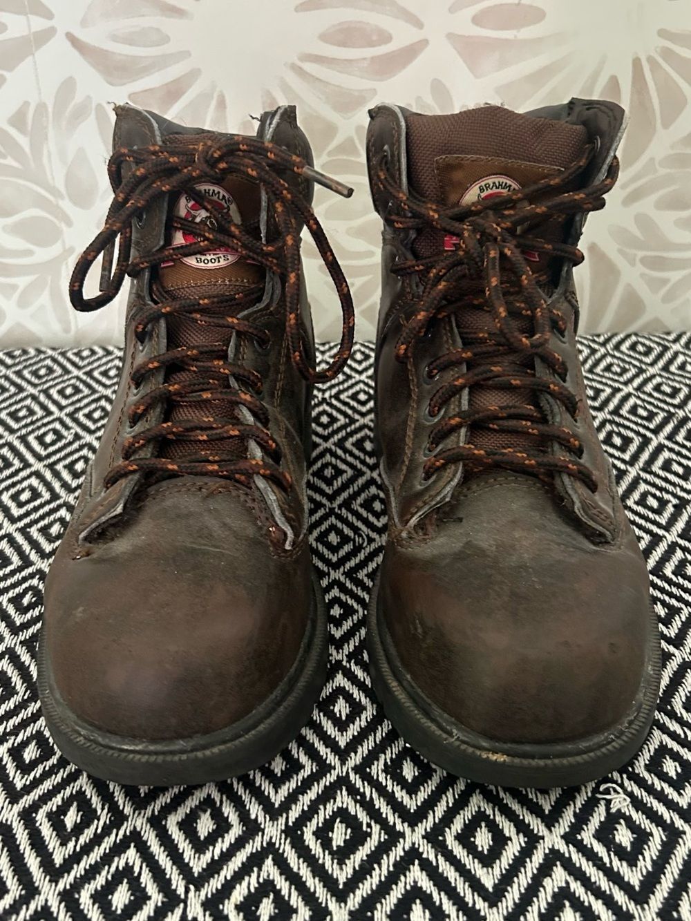 Brahma Brown Leather Steel Toed Work Boots